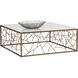 Vero 47 X 47 inch White / Rustic Bronze Coffee Table